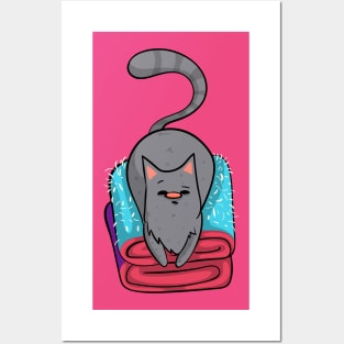 Russian Blue Cat - Fur Shedder Print Posters and Art